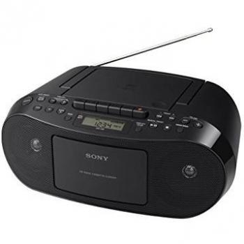 Sony CFDS50B - Radio cassette de 3.4W, negro