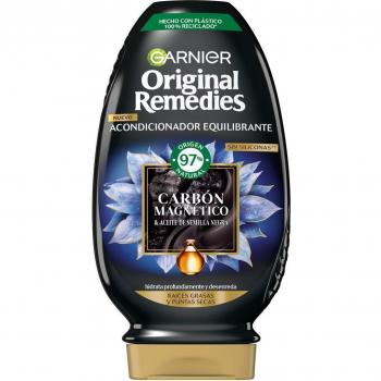 Garnier Original Remedies Acondicionador Equilibrante Carbón Magnético y Aceite de Semilla Negra 250 ml