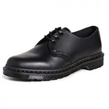 Zapatos Dr. Martens 1461 Mono de Cuero Liso en Negro, Talla 38