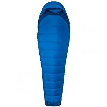 Ma1Px|#Marmot Trestles Elite Eco 20 Mummy Sleeping Bag, Light And Warm 3 Seasons Sleeping Bag - Estate Blue/Classic Blue, 183 cm