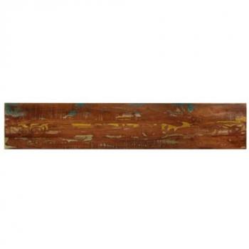 Tablero mesa rectangular madera maciza reciclada 180x40x2,5 cm Marrón