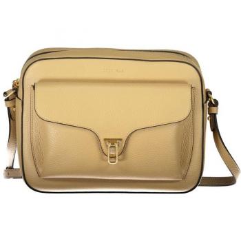 Coccinelle Beige Leather Cross Body Shoulder Bag with Adjustable Strap, Size: ONE SIZE