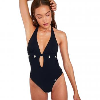 Banana Moon Shellina Black Women's 1-Piece Swimsuit