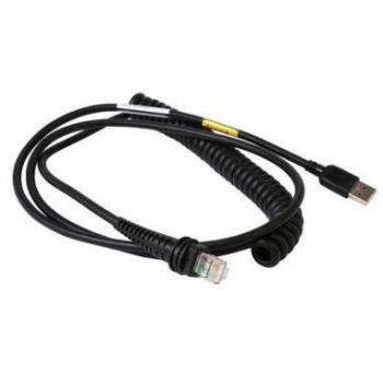 Cable USB Honeywell CBL-500-300-C00 para Lector de Códigos de Barras, 3 Metros, Tipo A a RJ45, Negro