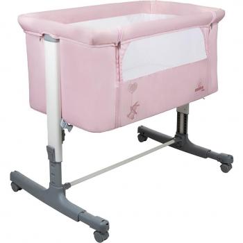Minicuna Colecho Asalvo Calm Rosa Plegable y Ajustable