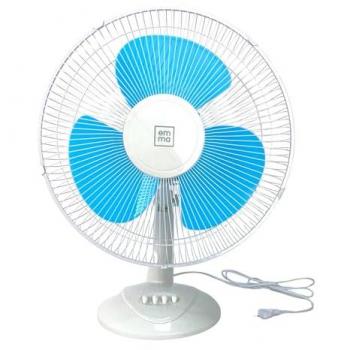 Ventilador de Sobremesa 16 Coshano con Motor Silencioso, 3 Velocidades, Base Estable y Cabezal Inclinable y Oscilante