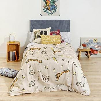 Funda Nórdica Harry Potter Gryffindor Scarf 175 Hilos 180 x 220 cm Cama de 105 - Licencia Oficial