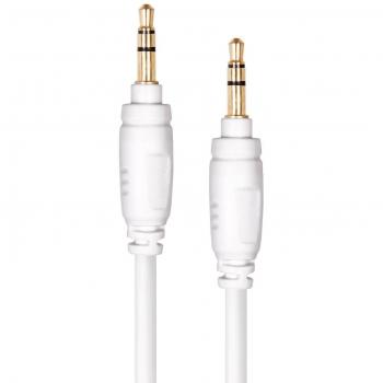 Prolinx MC-01 - Cable de Audio estéreo Mini Jack, 1.5 m, Color Blanco