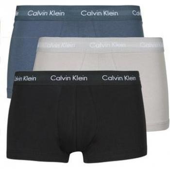 Calvin Klein Men's 3-Pack Low Rise Trunks - Grey/Multicolor - Size S