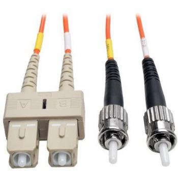 Tripp lite 2m 50125 duplex multimode fiber optic patch cable scst