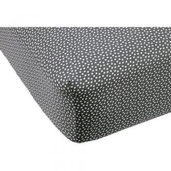 Balboa Baby Lavender Poppy & Yellow Tulip Collection Fitted Crib Sheet - Slate by Balboa Baby