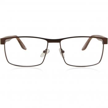 Gafas Anti-Azules Rectángulo Montuta Completa Metálico Marrón Armazones para Hombre - SmartBuy Collection