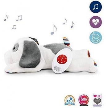 Zazu ZA-DEX-01 Perro de Juguete Gris, Color Blanco Juguete de Peluche - Juguetes de Peluche