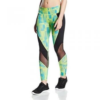 Zumba Fitness Hyper Melt Mesh Long s - Pantalón para mujer, color verde, talla M