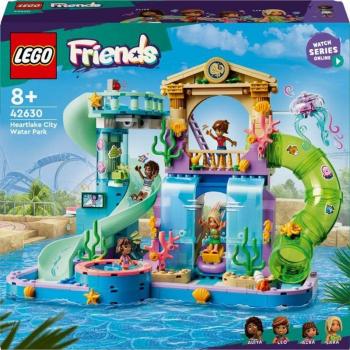 LEGO Friends Parque Acuático de Heartlake City 42630 - Juego, set de construcción creativa para niños, incluye 3 mini muñecos y 3 toboganes, ideal para el juego creativo, recomendado para niñas y niños a