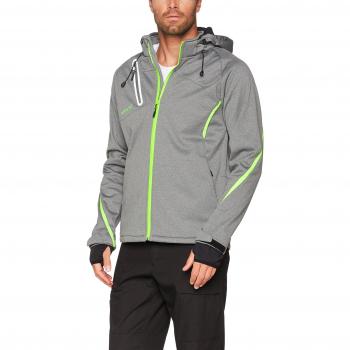 Erima Softshell Fonction Jacket Grey Marl / Green Gecko M Male