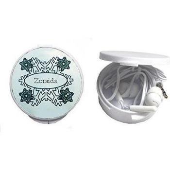 Auriculares in-ear en una caja personalizada con Zoraida