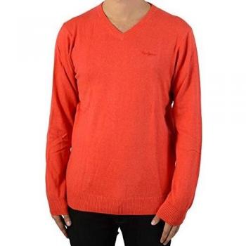 Pullover de Hombre Pepe Jeans Cooper S con Cuello en V Color Rojo Currant