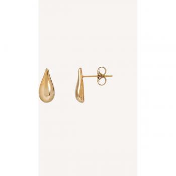 Pendientes Mini Drop chapados en oro 18 Kt gota