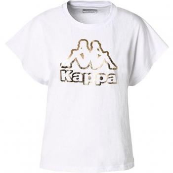 Camiseta de Manga Corta Kappa Duva para mujer en color blanco