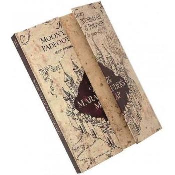 Cuaderno A5 Harry Potter Mapa de los Merodeadores Marrón