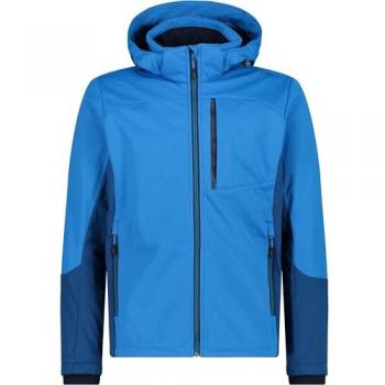 CMP Men's Basic Green Softshell Jacket with Hood and Zip, XL