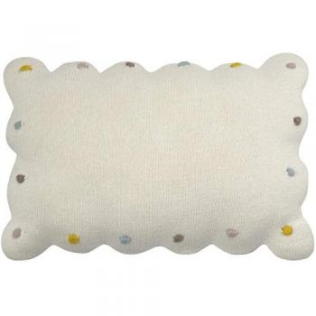 Cojín Infantil Decorativo Rectangular Cookie Lavable 25x35 cm Color Beige