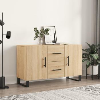 Aparador de madera de ingeniería roble Sonoma 100x36x60 cm - Mueble de Almacenaje de Salón, Buffet para salón, Armario Auxiliar, Armario de Almacenamiento