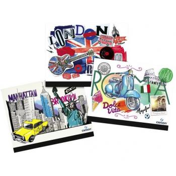 Carpeta de Dibujo Canson Studio Creativo 32x45cm con 2 Gomas de Cierre