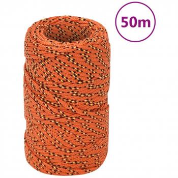 Cuerda para barco Polipropileno Naranja 2 mm 50 m
