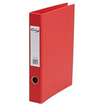 Pardo 787132 - Carpeta de PVC, con 2 anillas, 40 mm, color rojo