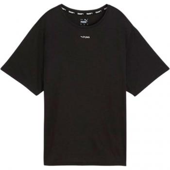 Camiseta Puma Graphic Oversized para mujer en color negro
