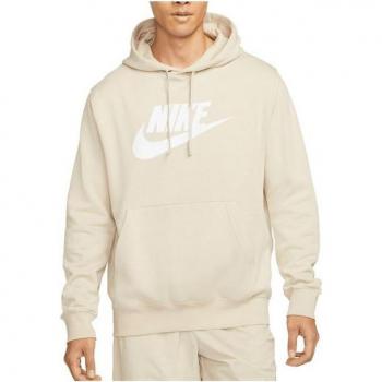 Nike Men's Beige Club Hoodie Pullover Sweatshirt - Size XL