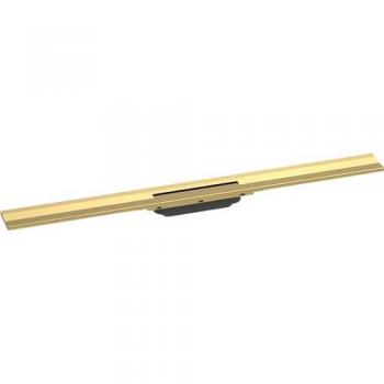 Desagüe de Ducha Cortable 90 cm Hansgrohe RainDrain Flex de Pared con Rejilla de Acero Inoxidable en Color Dorado Pulido