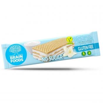 Brain Foods Wafers Vainilla Sin Gluten 40g