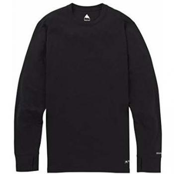 Burton Midweight Crew Camiseta Térmica, Hombre, Negro