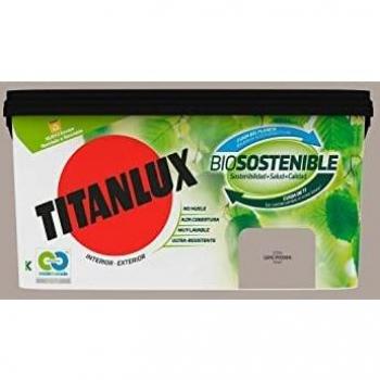 Titanlux Biosostenible pintura para paredes Gris Piedra 4L