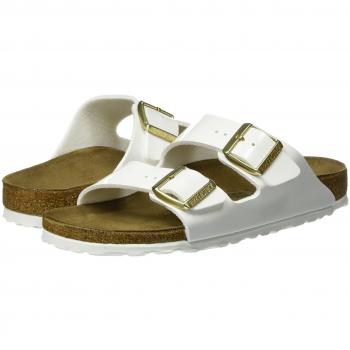 Birkenstock Arizona White Patent Sandals