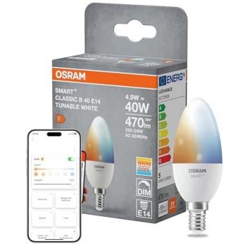 Bombilla LED Inteligente E14 4,9W Tunable White 470 lm 2700-6500 K