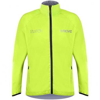Proviz Chaqueta Hombre Switch Bike, Todo el año, Hombre, Color Plateado/Gris, tamaño XL