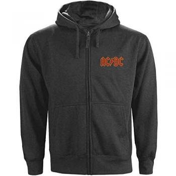 AC/DC Men's Hoodie - Logo - ROCK OFF - S