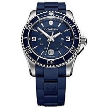 Victorinox Reloj de Hombre Maverick V241603 de Caucho y Correa Azul
