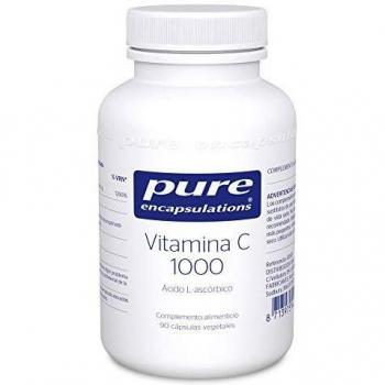 Pure Encapsulations - Vitamina C 1000 94g - Alta Dosificación de 1000mg de Ácido Ascórbico - Apoyo para la Función del Sistema Inmunitario Normal - 90 Cápsulas Veganas