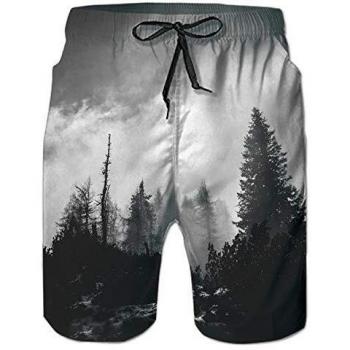 Hombre Baño Cortos Chico Playa Pantalon 100 Poliéster Secado rápido Natación Surf Calzoncillos Bermudas Chico Playa Pantalon S