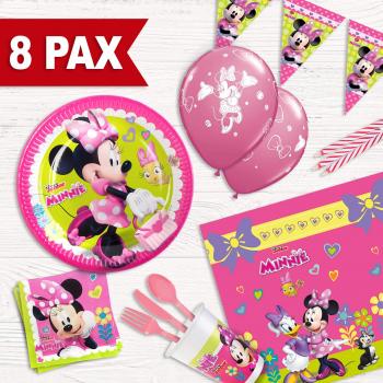 Pack Fiesta de cumpleaños Minnie Mouse para 8 Personas