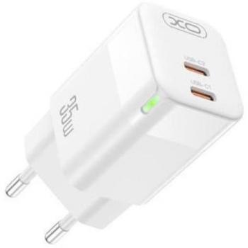 CARGADOR DE CORRIENTE CE07 35W 2 X TIPO C XO BLANCO