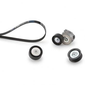 Juego de Correas Trapeciales Poli V GATES K026PK1390, Kit Completo de Accesorios para FIAT Sedici