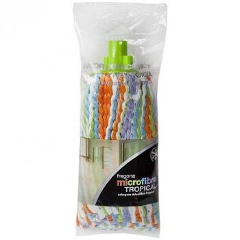 ROZENBAL Fregona Microfibra Tropical, Multicolor, 7x5x15cm