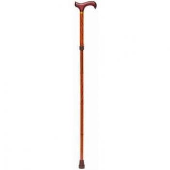 Muletilla Plegable Roble Resistente y Portátil con Puño Derby - Ideal para Caminatas