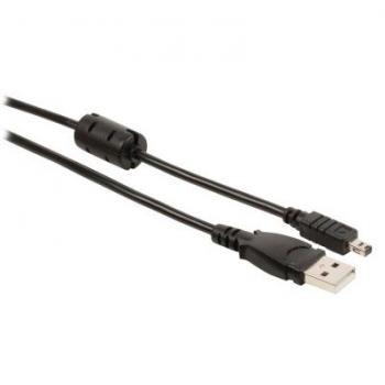Valueline USB 2.0 A/Minolta 8p, 2m cable para cámara fotográfica Negro